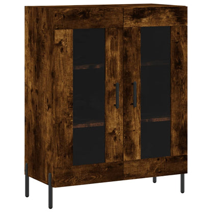 Sideboard Smoked Oak 69.5x34x90 cm Engineered Wood