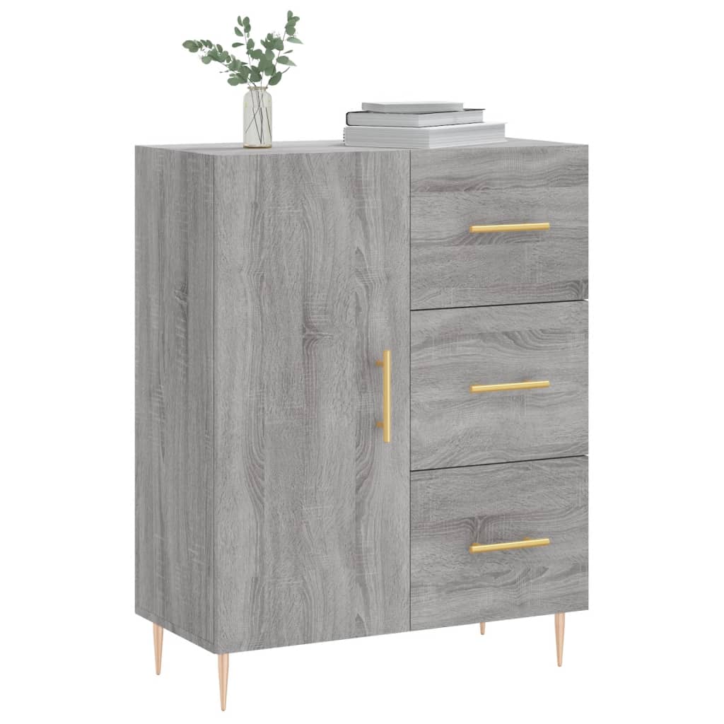 Sideboard Grey Sonoma 69.5x34x90 cm Engineered Wood