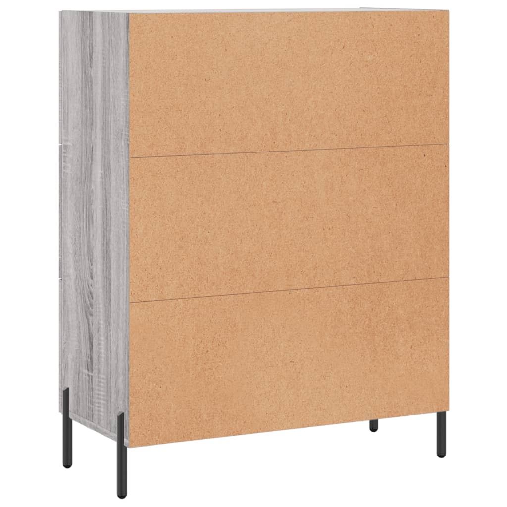 Sideboard Grey Sonoma 69.5x34x90 cm Engineered Wood
