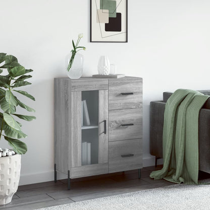Sideboard Grey Sonoma 69.5x34x90 cm Engineered Wood