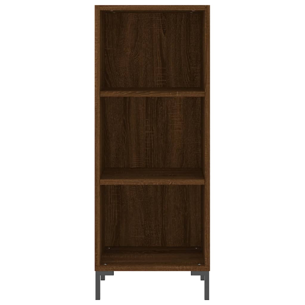 Oak Brown Sideboard 90cm - Elegant Engineered Wood Solution