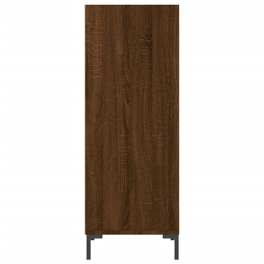 Oak Brown Sideboard 90cm - Elegant Engineered Wood Solution