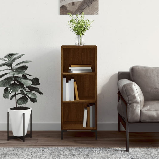 Oak Brown Sideboard 90cm - Elegant Engineered Wood Solution