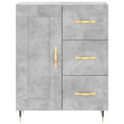 Sideboard Concrete Grey 69.5x34x90 cm Engineered Wood