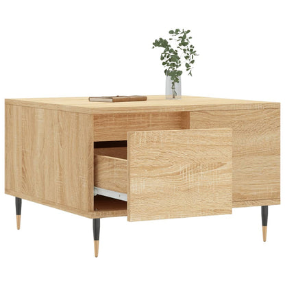 Coffee Table Sonoma Oak 55x55x36.5 cm Engineered Wood