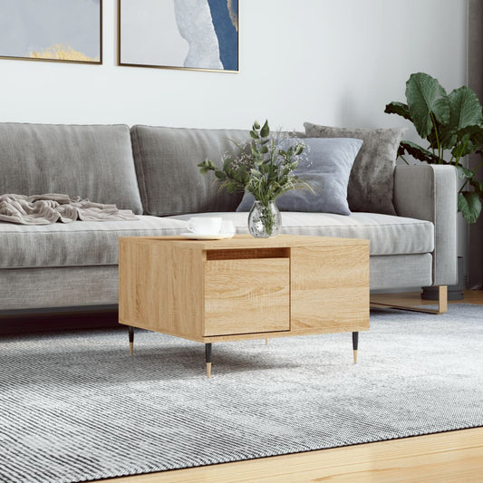 Coffee Table Sonoma Oak 55x55x36.5 cm Engineered Wood