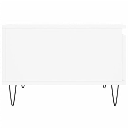 Coffee Table White 55x55x36.5 cm Engineered Wood