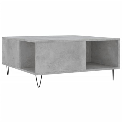 Coffee Table Concrete Grey 80x80x36.5 cm Engineered Wood