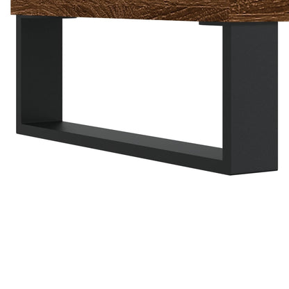 Coffee Table Brown Oak 80x80x36.5 cm Engineered Wood