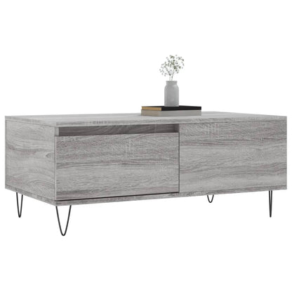 Coffee Table Grey Sonoma 90x50x36.5 cm Engineered Wood
