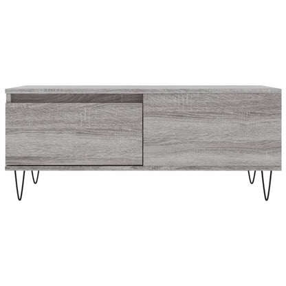 Coffee Table Grey Sonoma 90x50x36.5 cm Engineered Wood