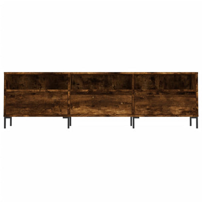 TV Cabinet Smoked Oak 150x30x44.5 cm Engineered Wood