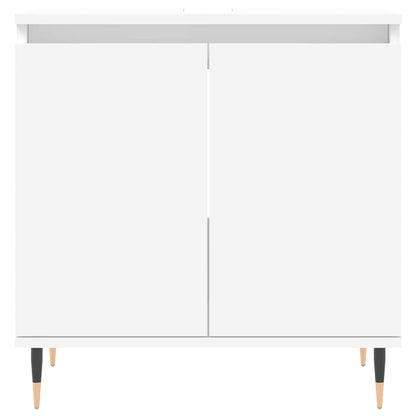 Engineered Wood Bathroom Cabinet - White, 58x33x60 cm