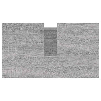 Grey Sonoma Bathroom Cabinet - 58x33x60 cm Engineered Wood