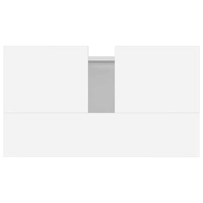 White Engineered Wood Bathroom Cabinet 58x33x60 cm