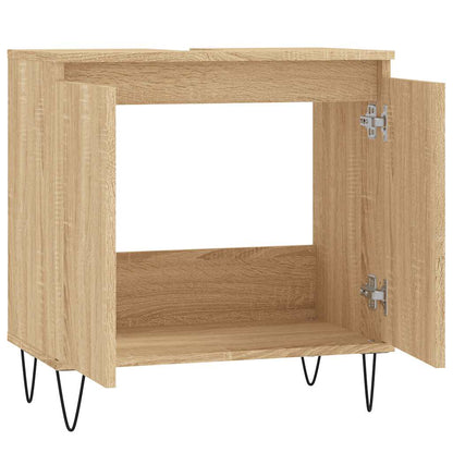 Sonoma Oak Bathroom Cabinet 58x33x60 cm - Engineered Wood
