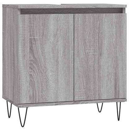 Grey Sonoma Bathroom Cabinet - 58x33x60 cm Engineered Wood