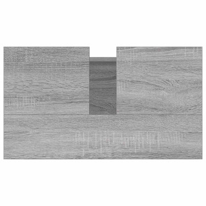 Grey Sonoma Bathroom Cabinet - 58x33x60 cm Engineered Wood