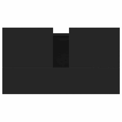 Black Engineered Wood Bathroom Cabinet – 58x33x60 cm