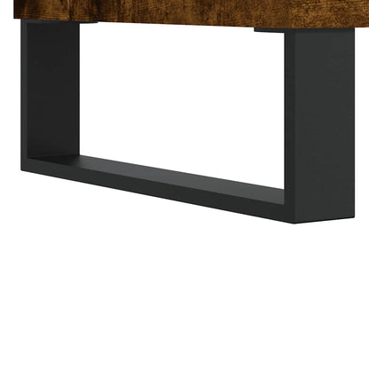 Smoked Oak Bathroom Cabinet - Engineered Wood 58x33x60 cm