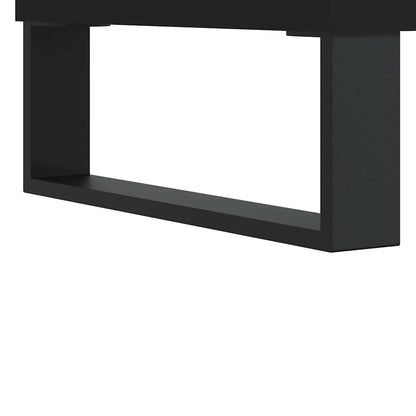 Black Engineered Wood Bathroom Cabinet - 65x33x60 cm