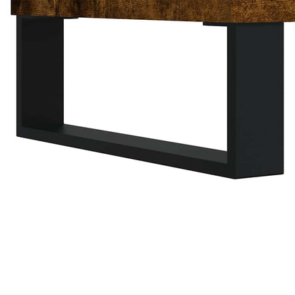 Smoked Oak Bathroom Cabinet - 65x33x60 cm Engineered Wood