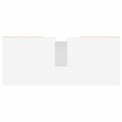 Engineered Wood Bathroom Cabinet in White, 80x33x60 cm