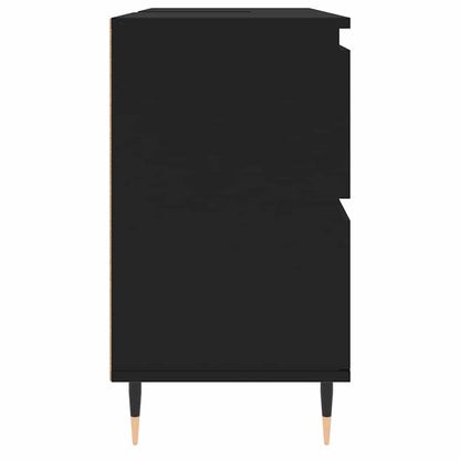 Black Engineered Wood Bathroom Cabinet - 80x33x60 cm
