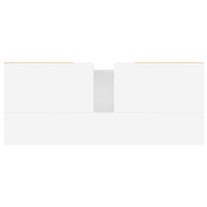 White Engineered Wood Bathroom Cabinet 80x33x60 cm
