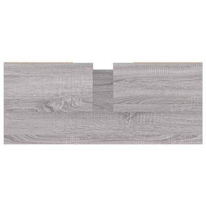 Sonoma Grey Bathroom Cabinet - Engineered Wood 80x33x60 cm