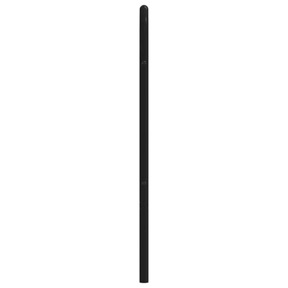 Sleek Black Metal Headboard - 193 cm Durable Steel Design