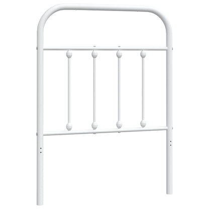 Elegant White Metal Headboard, 75 cm – Modern Bedroom Accent