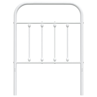 Elegant White Metal Headboard, 75 cm – Modern Bedroom Accent