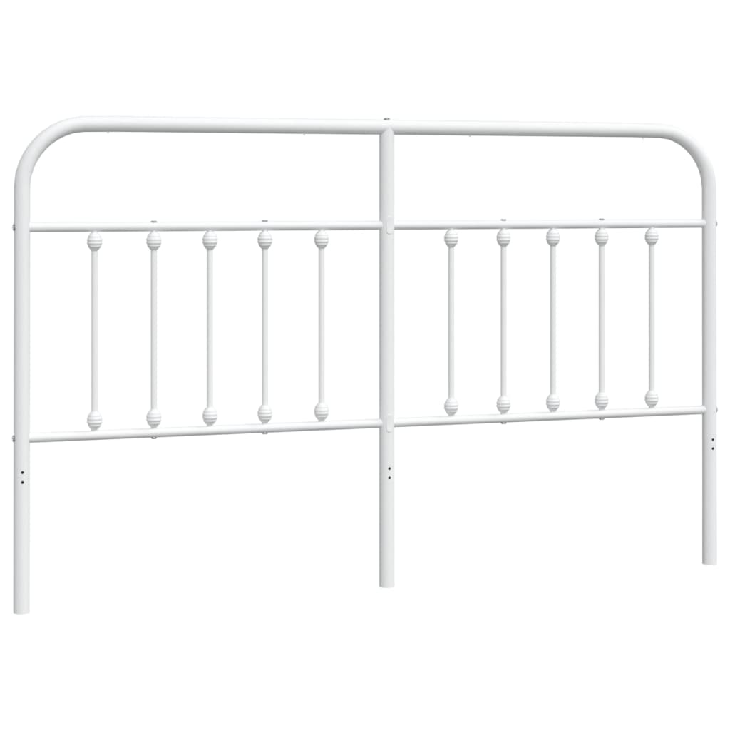 Elegant White Metal Headboard – 160 cm for Stylish Bedrooms
