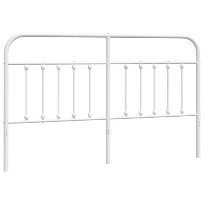 Elegant White Metal Headboard – 160 cm for Stylish Bedrooms