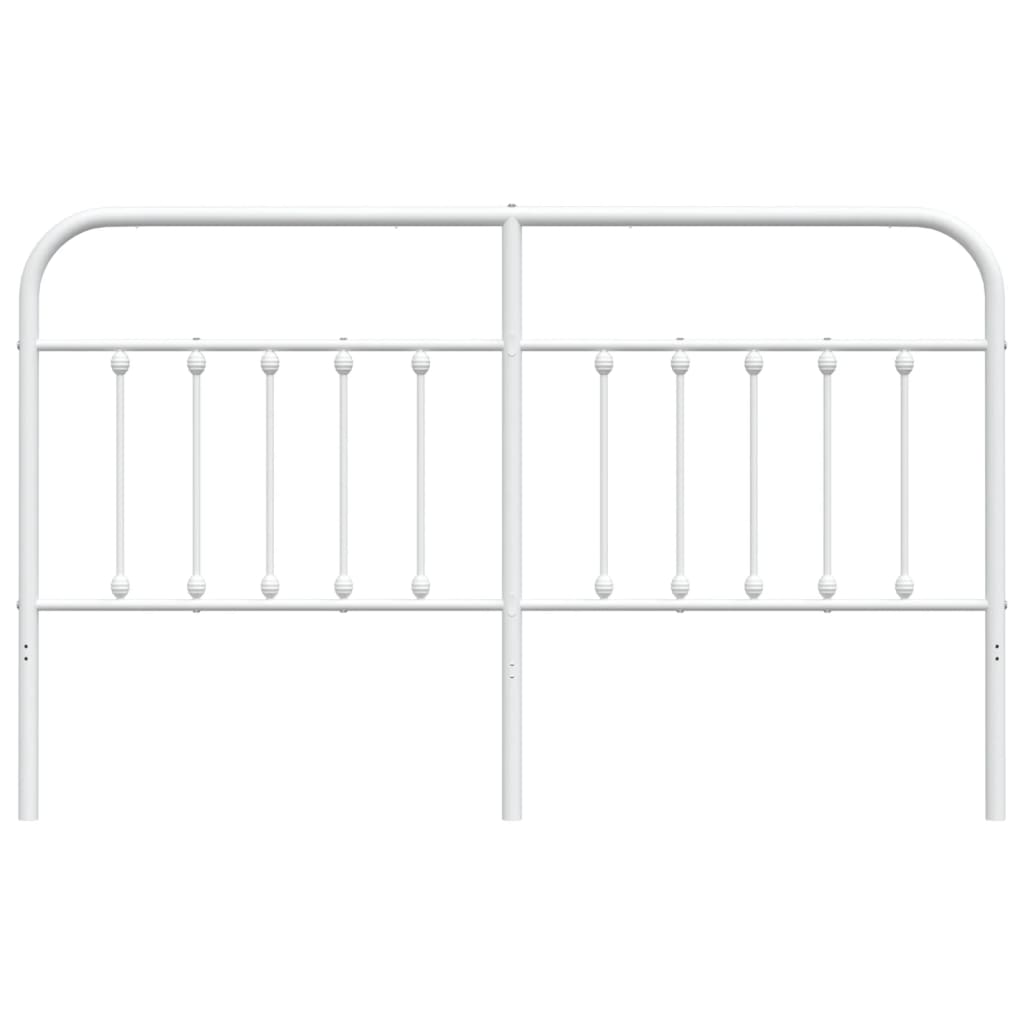 Elegant White Metal Headboard – 160 cm for Stylish Bedrooms