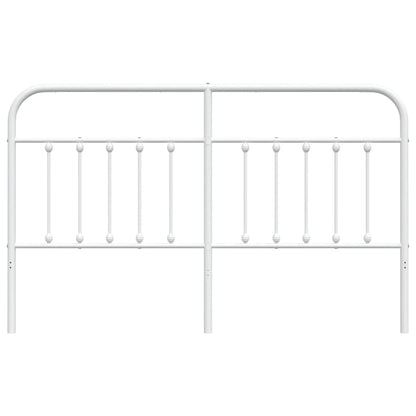 Elegant White Metal Headboard – 160 cm for Stylish Bedrooms