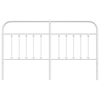 Elegant White Metal Headboard - Sturdy 180 cm Design