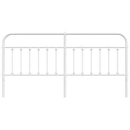 Metal Headboard White 193 cm
