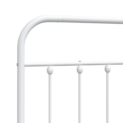 Metal Headboard White 193 cm