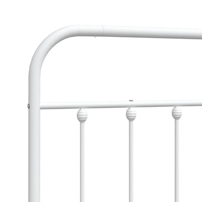 Metal Headboard White 200 cm