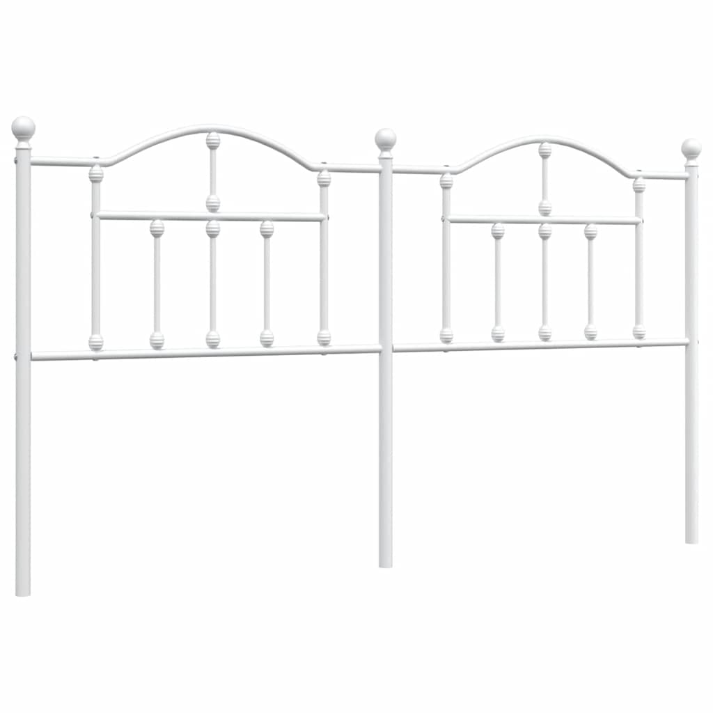 Elegant White Metal Headboard (180 cm) - Stylish Bedroom Decor