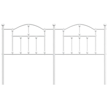 Elegant White Metal Headboard (180 cm) - Stylish Bedroom Decor