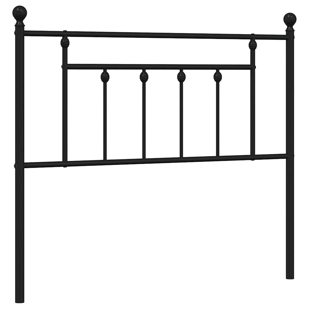 Black Metal Headboard 100 cm - Sleek & Stylish Bedroom Decor