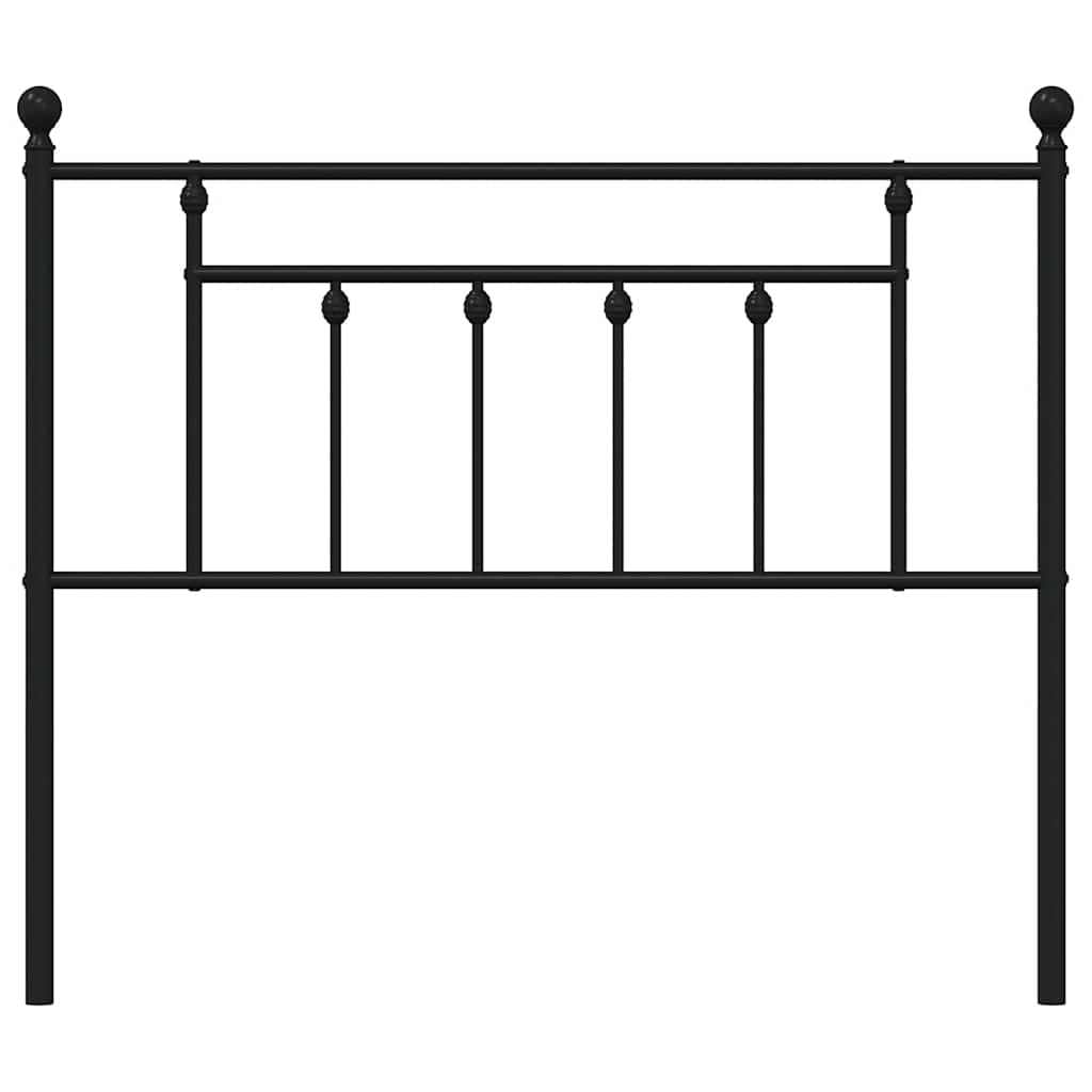 Black Metal Headboard 100 cm - Sleek & Stylish Bedroom Decor