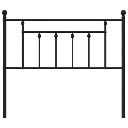 Black Metal Headboard 100 cm - Sleek & Stylish Bedroom Decor