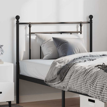 Black Metal Headboard 100 cm - Sleek & Stylish Bedroom Decor