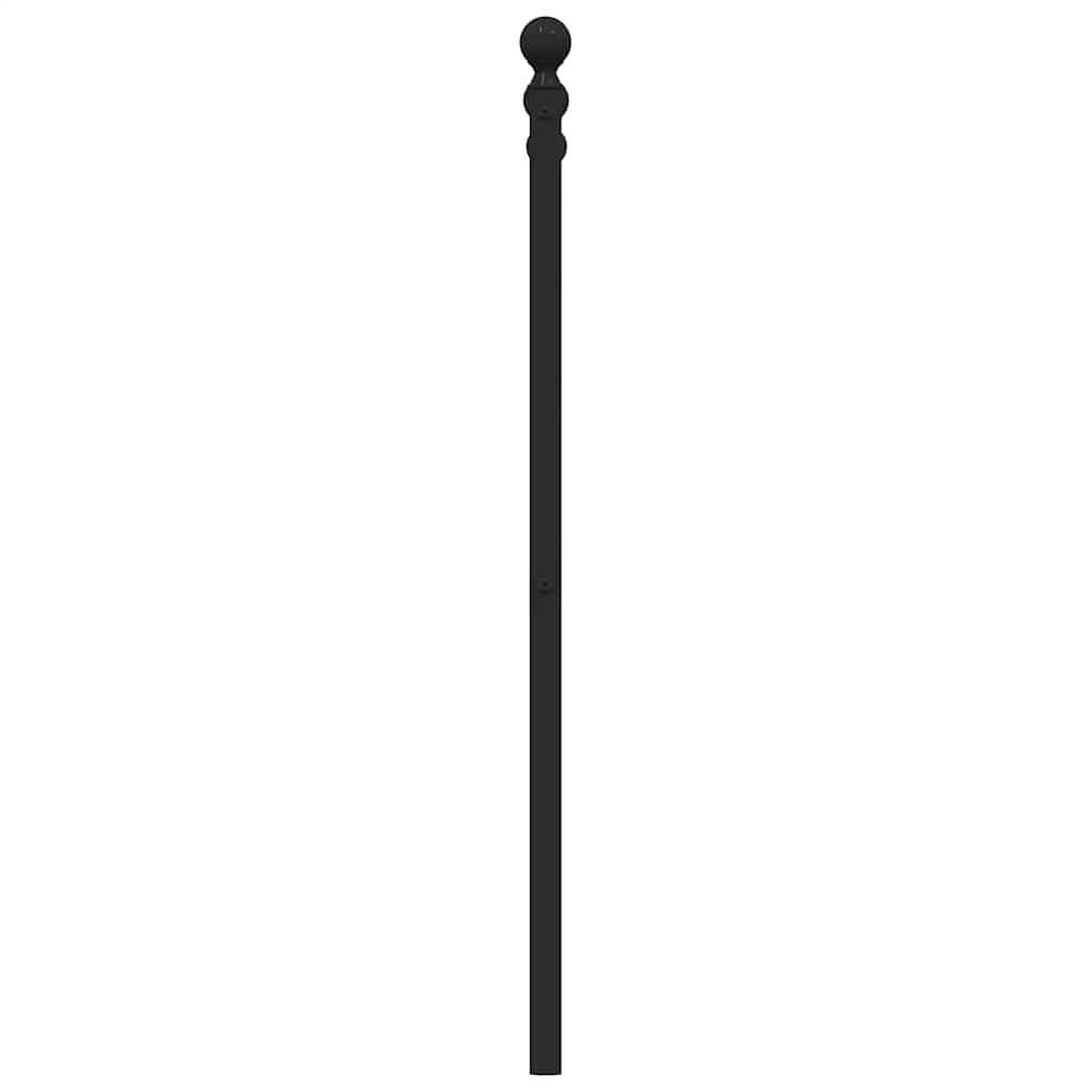 Metal Headboard Black 193 cm