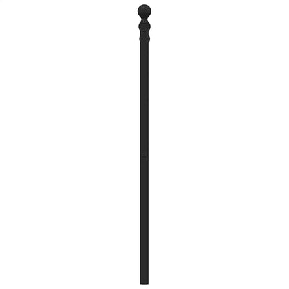 Metal Headboard Black 193 cm