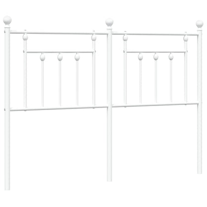 Elegant White Metal Headboard - 150 cm for Stylish Bedroom Décor
